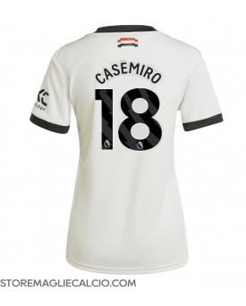 Manchester United Casemiro #18 Maglia Gara Terza Repliche 2024-25 Donna Maniche Corte